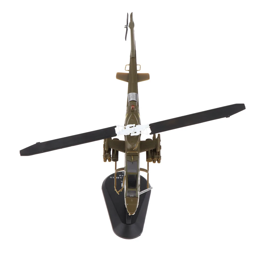14009 Bell AH-1S Attack Helicopter AH1 Military Model with Stand Kids Adults Toys Collections for Military Lovers