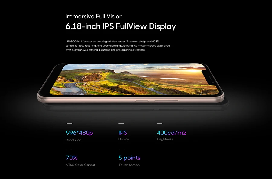 Original LEAGOO M11 4G SmartPhone 6.18