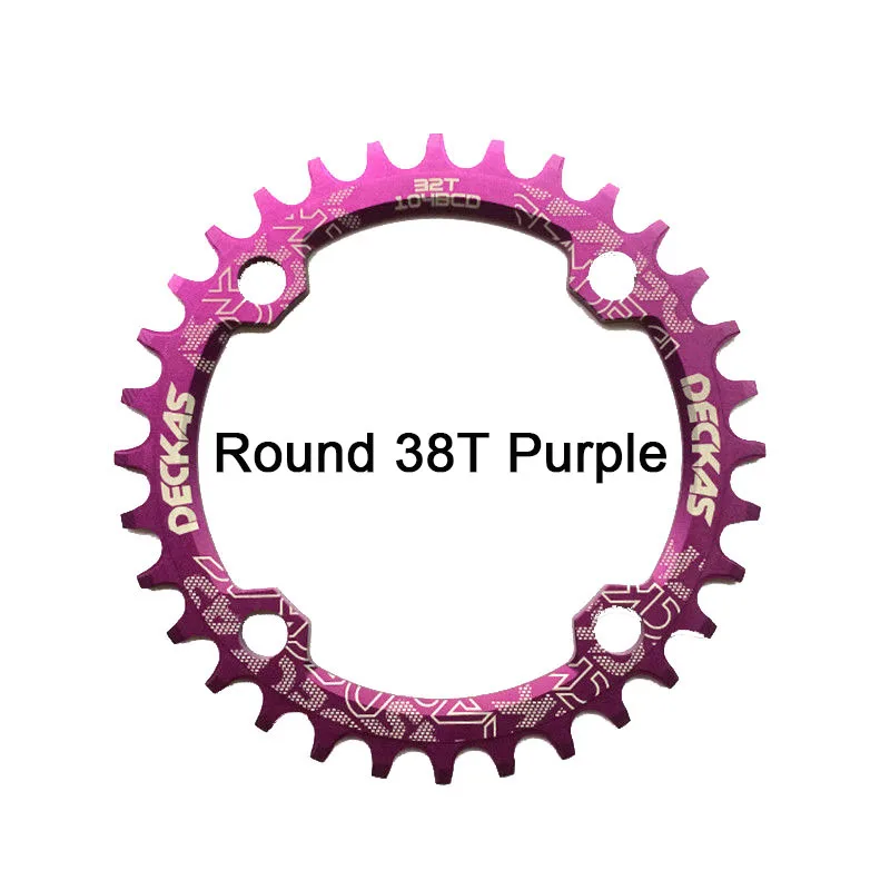 Bike Crank 104BCD Narrow Wide Crankset Single Plate MTB Chainring Bicycle Chainwheel Bike Round Shape