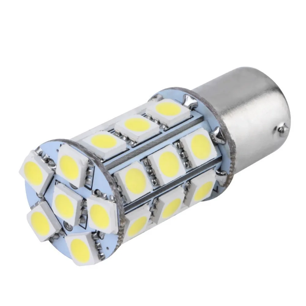 

1 pcs T25/S25 1156 BAY 15D White SMD LED Car Stop Tail Brake Light Bulb 12V New Dropping Shipping&
