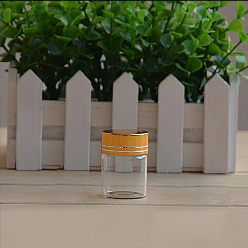 30pcs Middle Transparent Diy Glass Bottles Wholesale Vials Jars Empty