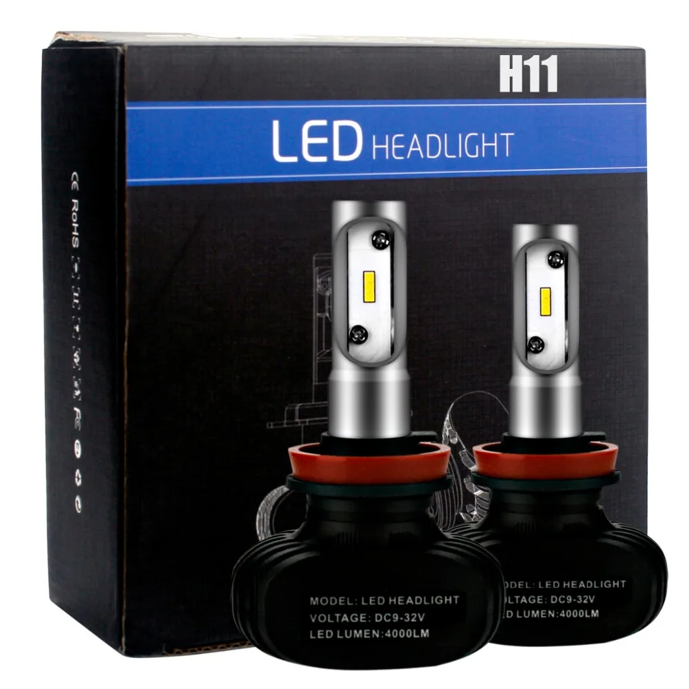 

2PCS Car Headlight Car LED H8/H9/H11 50W 8000lm Auto Bulb Headlamp 6000K Light Fog Lights Bulb White