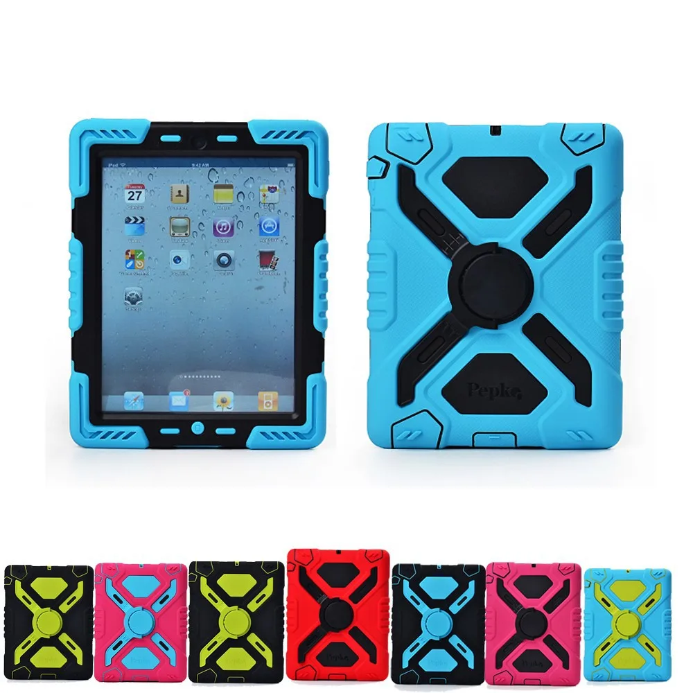 Pepkoo Чехол для iPad mini 4 пластиковый защитный чехол с подставкой и наклейкой для iPad mini 4 - Цвет: Mixed color