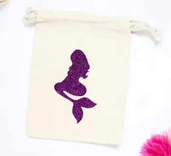 

custom Mermaid birthday wedding favor bags bridesmaid Bachelorette Hangover recovery Survival Kit party Candy pouches