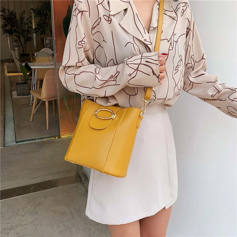 

New Fashion Canvas Leather Women Handbag Strap Shopping Bag Shoulder Bag Lady Bags Female High Quality