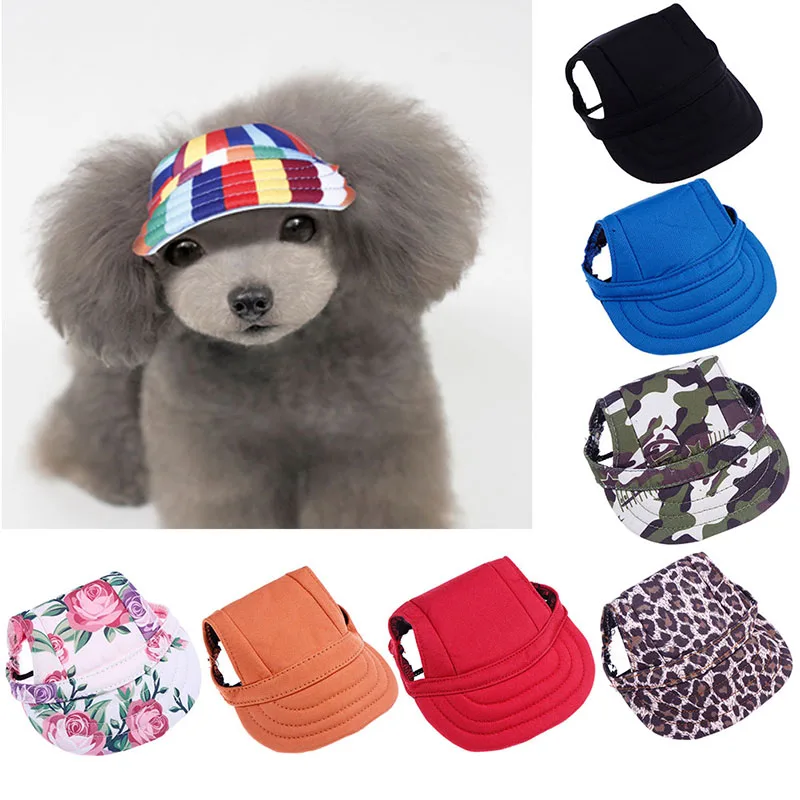 

2019 Pet Dog Cap Small Pet Summer Canvas Cap Dog Baseball Visor Hat Puppy Outdoor Cap