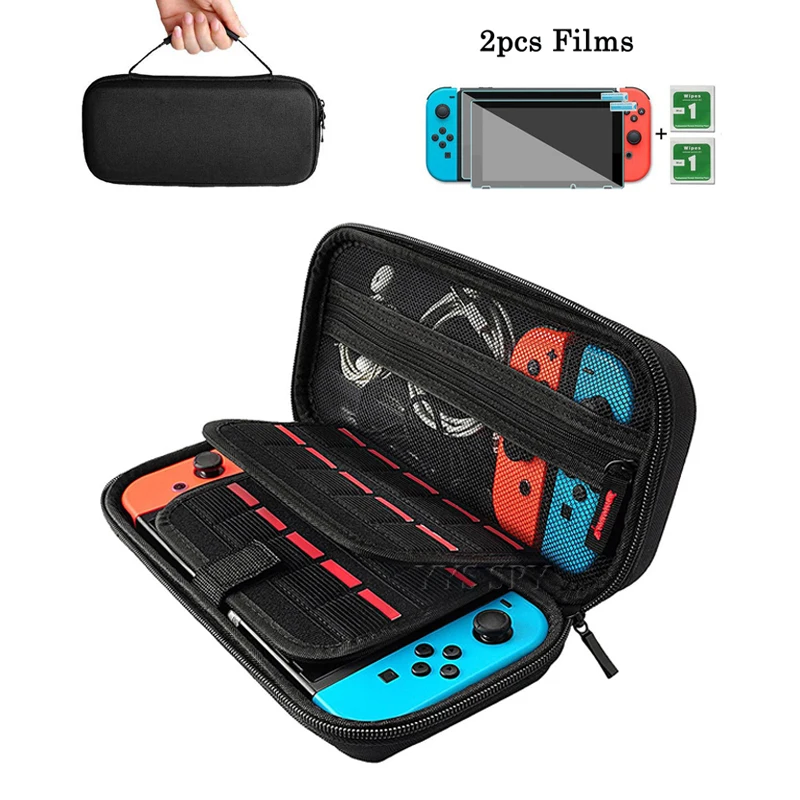 

Upgrade Large Storage Bag for Nintendo Switch Portable EVA Hard Shell Case for Gamepads Game Controllers NS Console Accessories