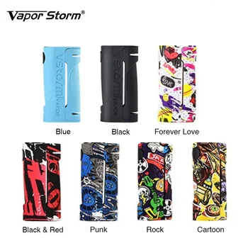 

New Original Vapor Storm ECO Box Mod Max 90W Graffiti Color Bypass Mode 510 Thread No 18650 Battery Mod Vape Box Mod Vs Thor Mod