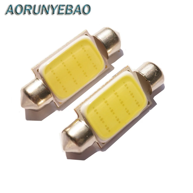 Автомобильные светодиодные лампы AORUNYEBAO C5W COB 100 шт. 36 мм 41 39 31 | Автомобили и
