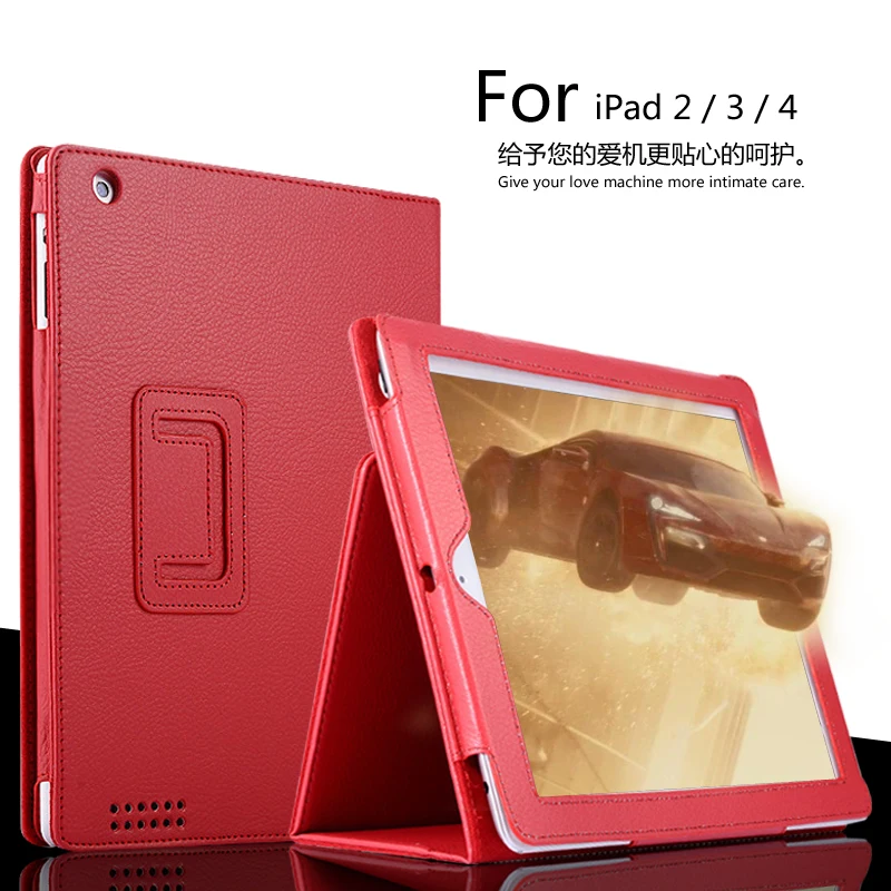 Чехол для ipad 2/ipad 3/ipad 4 Магнитный Авто Пробуждение сна чехол из искусственной кожи
