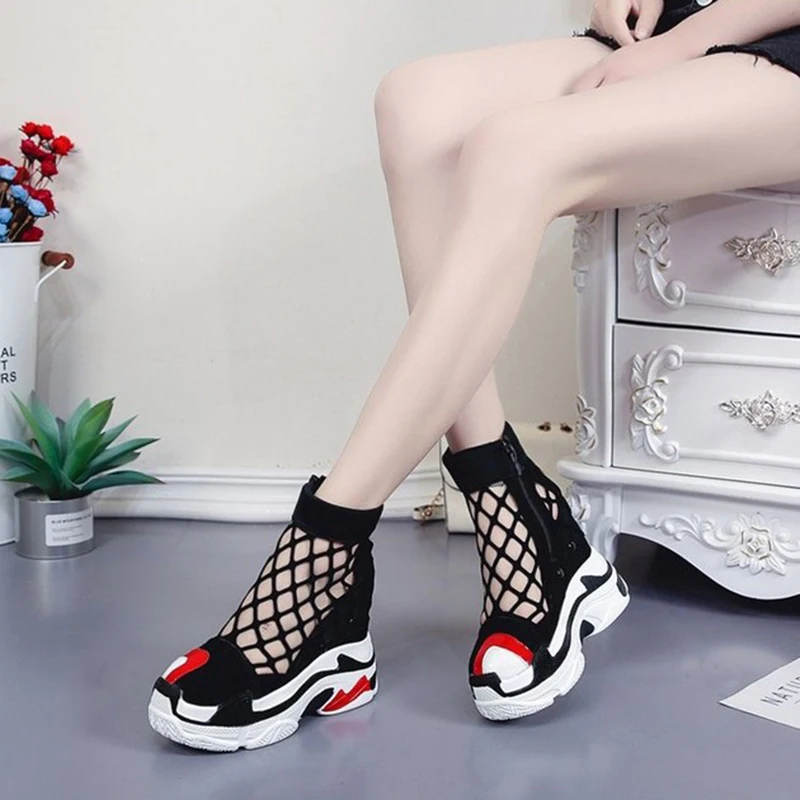 Women Sandals 2019 Summer Hidden Heel Gladiator Sandals For Woman Fashion Hollow Out Chunky Sandal Women Summer Beach Shoes