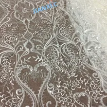 CiCi-103017 вышитая тюль кружево ткань Африканская кружевная ткань с блестками Горячая нигерийская Французская ткань