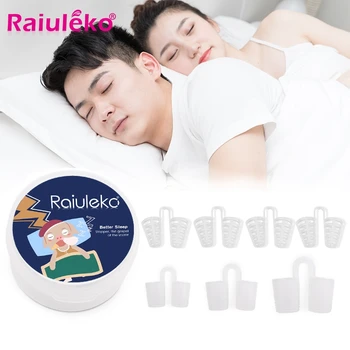 

7pcs/Box Silicone Anti Snoring for Sleep Assist Nose Breathing To Prevent Nasal Suspension Personal Health Care Sleep Snoring