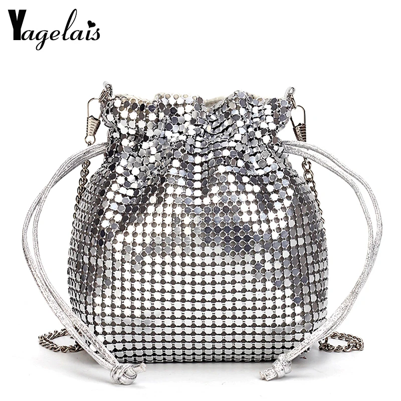 Women Sequined Shoulder Bag Fashion Woman Bling Shiny Glitter Sequins