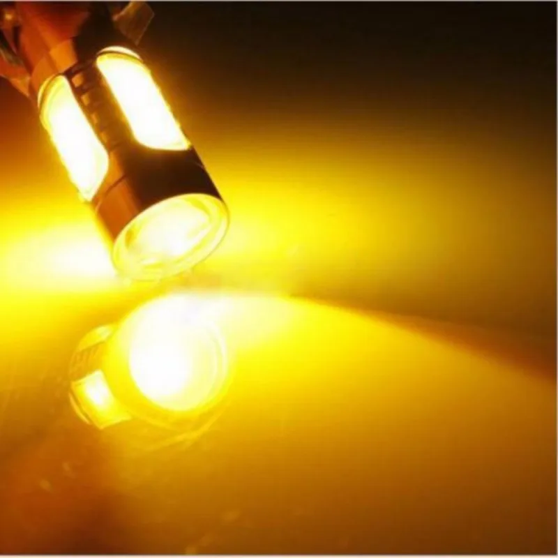 

2Pcs 1156py py21w bau15s COB LED Bulbs Stop Lamp Turn Signal Amber Yellow Fog Driving Auto Brake Backup Light lamps