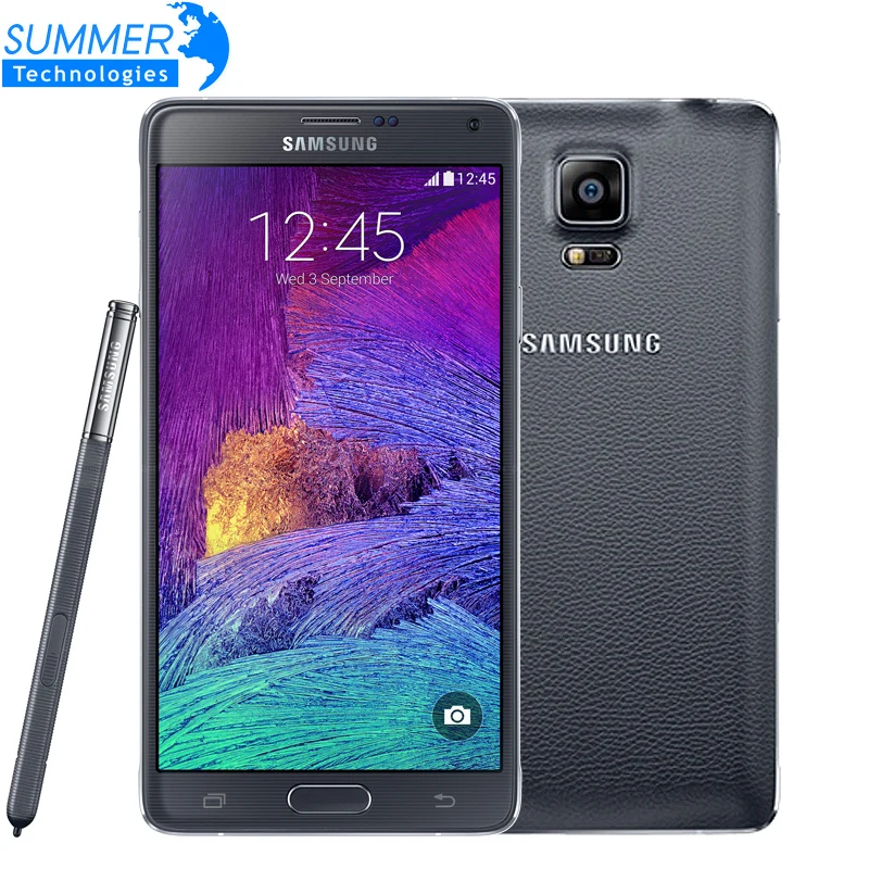 Оригинальный разблокирована samsung Galaxy Note 4 N9100 N910 Snapdragon 805 LTE 5 7 &quot16 ГБ Встроенная