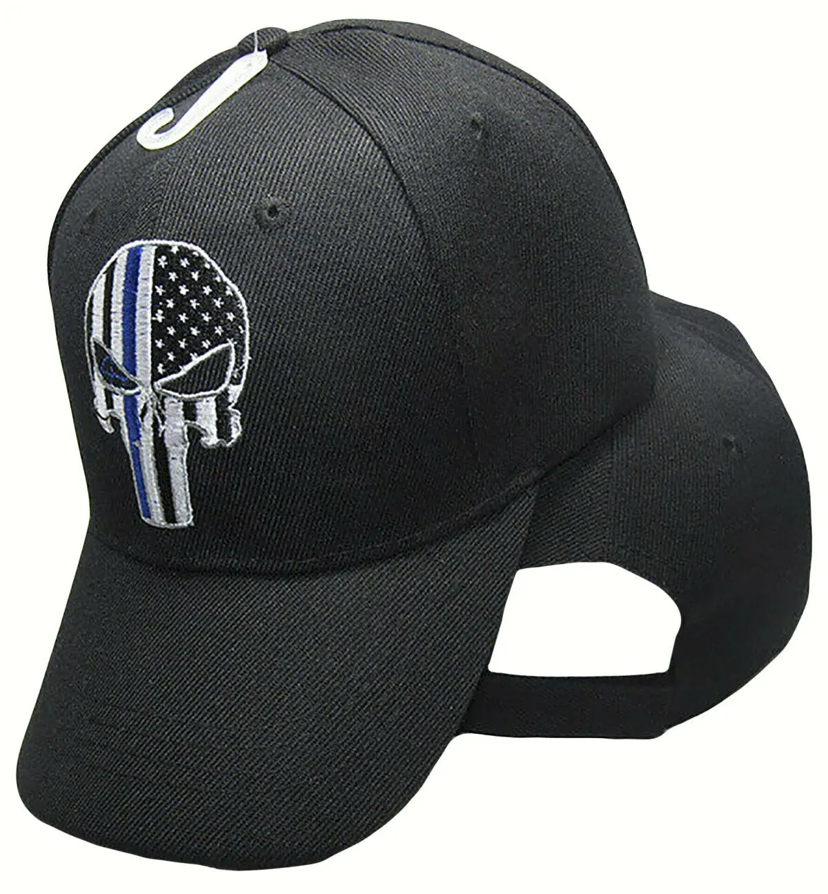 

Printed Punisher Skull American Flag Thin Blue Line Tactical Baseball Hat Cap