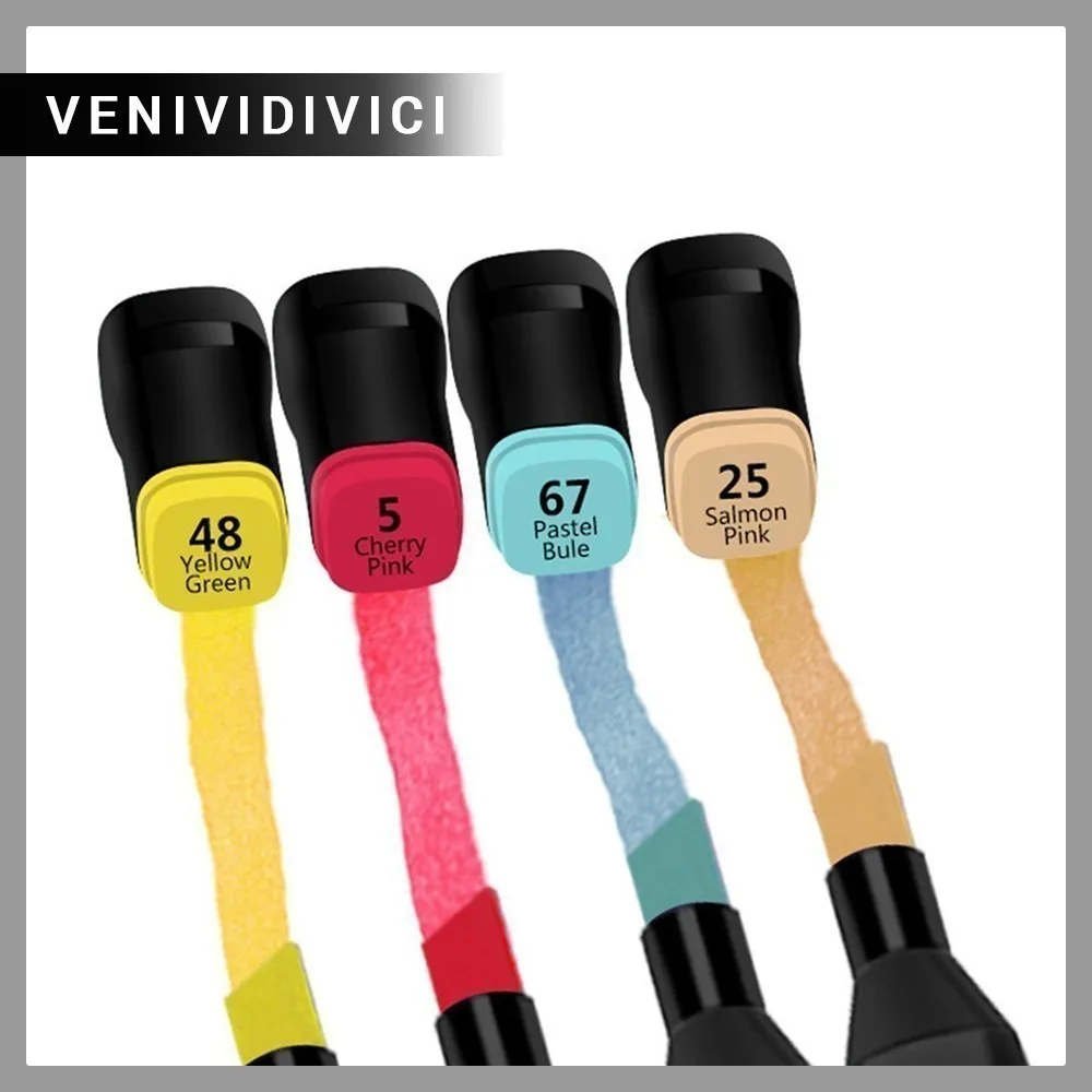 

Hot LSH Three generations of double-headed alcohol oily set 30 and 40 color marker NEW