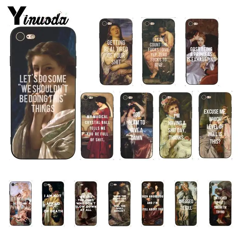 Yinuoda классический художественный чехол для iPhone 8 7 6 6S 6Plus X XS MAX 5 5S SE XR 11 pro max |