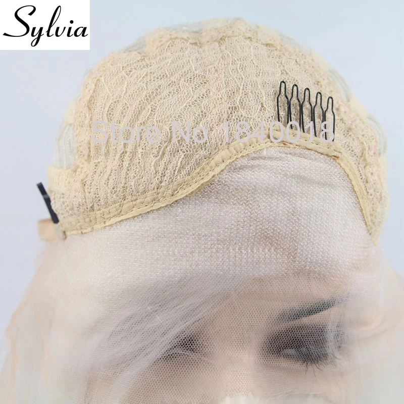 Sylvia Белоснежка шелковистые прямые синтетические парики на кружеве длинные натуральные бесклеевые термостойкие волокна волос со средним пробором