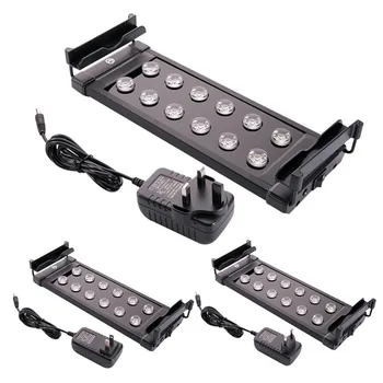 

10W 12led Holder Light Aquarium Fish Tank Light With Capacitor For aquarium lighting AC 100-240V US / EU /UK
