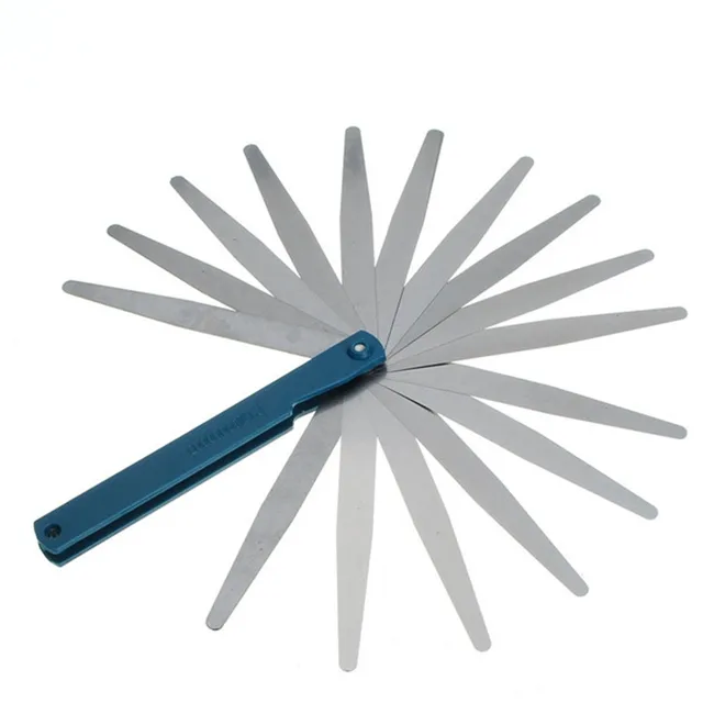 17 blade thickness feeler gauge 0 02 mm to 1mm gap metric filler sheet metal gauge tool