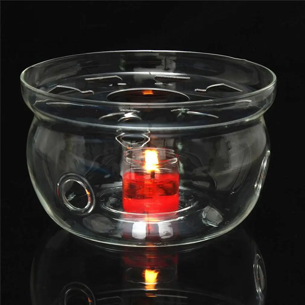 Жаростойкий нагреватель для чайника база прозрачное боросиликатное стекло круглой формы изоляции Tealight портативный чайник держатель