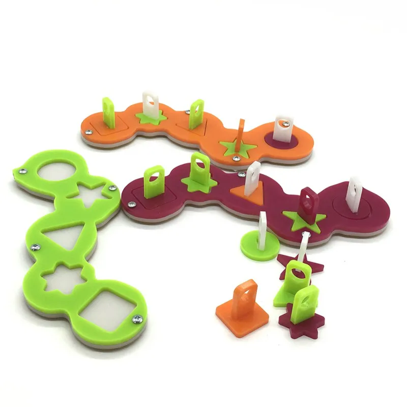 Развитие попугая интеллектуальная обучающая акриловая головоломка игрушка для укуса домашних животных строительные блоки товары для домашних животных игрушка для птиц AB