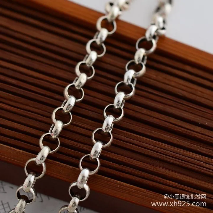 925 Серебряное ожерелье толщиной 3.5 мм женские 66 см длинные Necklacen