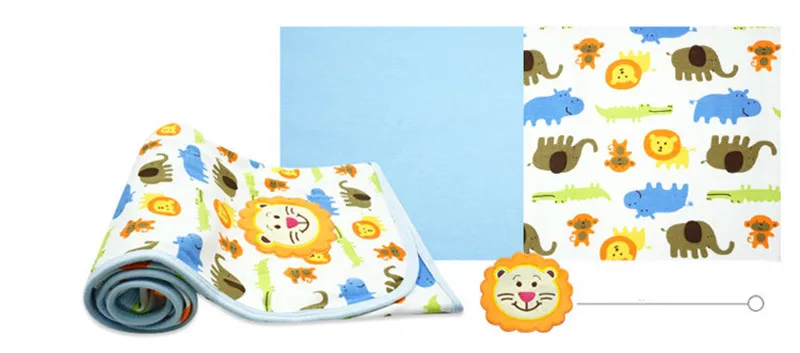 Новое Детское Хлопковое одеяло с принтом, одеяло для новорожденного мягкая Пеленка, двустороннее детское банное полотенце, мультяшная детская коляска