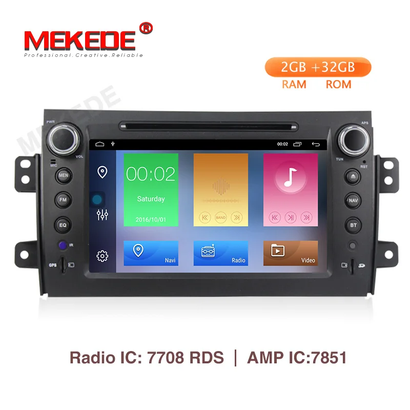 

Free shipping! Mekede Car Radio Multimedia Video Player Navigation GPS For Suzuki SX4 android 9.1 2GB+32GB wifi BT 4G navi