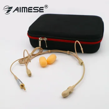 

Classical Cardioid Headset Microphone for Sennheiser G2 G3 G4 Wireless Stage Performance Mics Beige Dual ear Mike 3.5mm Lock