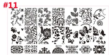 

500pcs Plastic Nail Stamping Plates Set Stamper Scraper Nail Art Polish Stamp Plastic DIY Nail Art Template Set Manicure Nail To