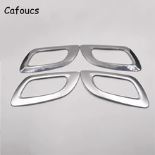 Cafoucs Argento Interno Maniglia Ciotola Copertura Trim Telaio Per Citroen C4 C4L 2010-2016 Interno Maniglie Decorazione
