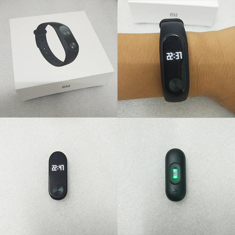 In Stock 2016 Original Xiaomi Mi Band 2 Smart Wristband Bracelet Band2 Clock OLED Screen Touchpad Pulse Heart Rate IP67 Fitness