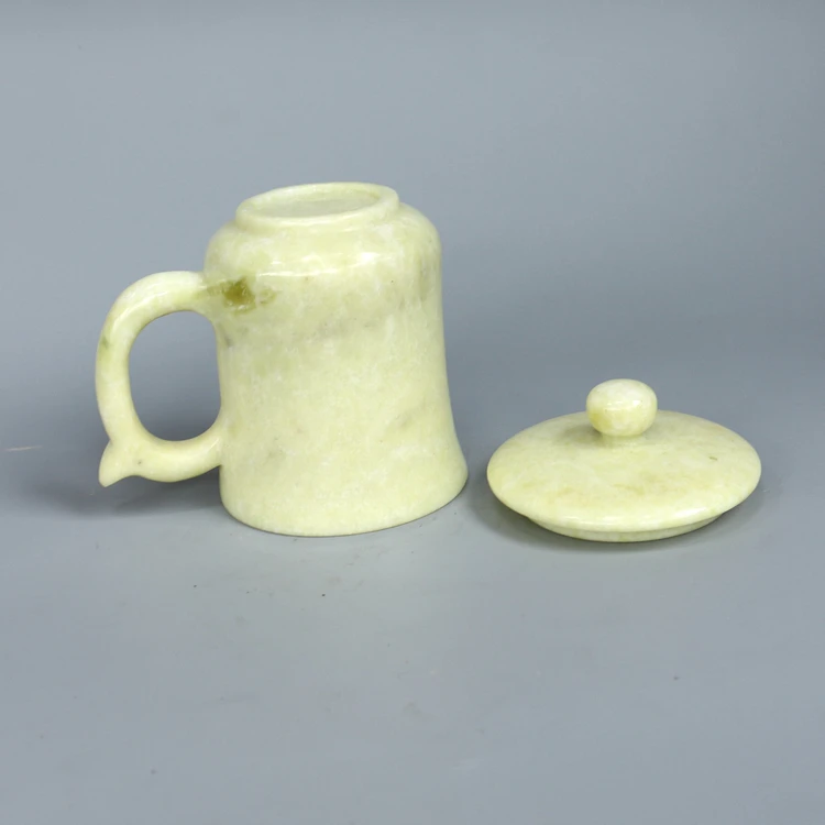 

Chinese Handmade Jade Carving Natural Jade Cup Lantian Jade Teacup