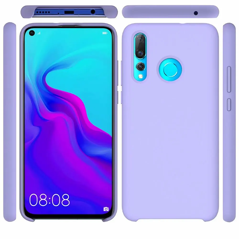 Purple Для huawei Nova 3 3i 4 Мягкий силиконовый чехол Обложка Гибкая плотная противоударный Тонкий чехол huawei Nova3i задняя крышка защитный экран - Цвет: Purple
