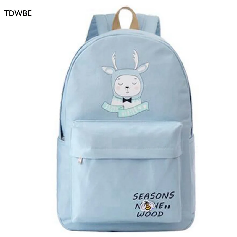 Women Printing Backpack School Bags Big Capacity High Quality Cute Girl