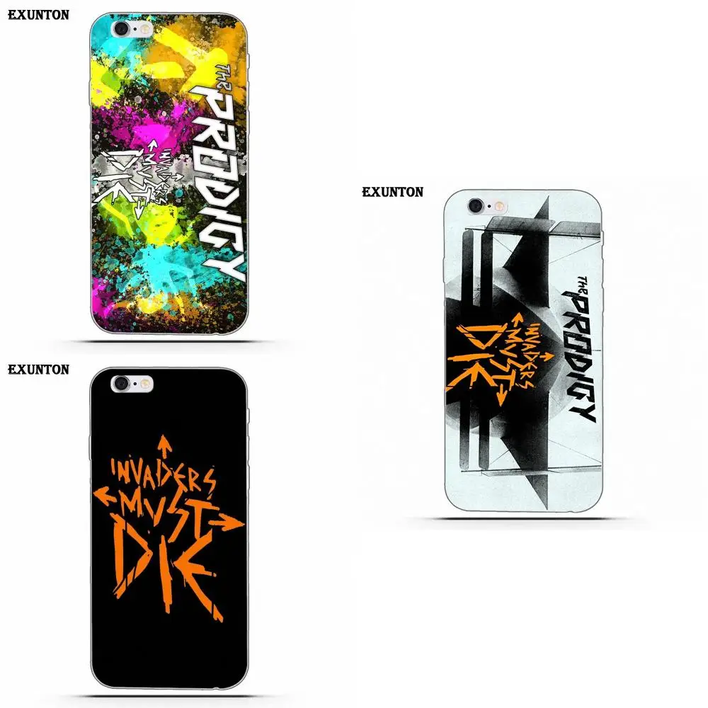 Чехол из ТПУ для Apple iPhone 4 4S 5 5C SE 6 6S 7 8 Plus X Prodigy Invaders Must Die Logo|Чехлы-накладки| |