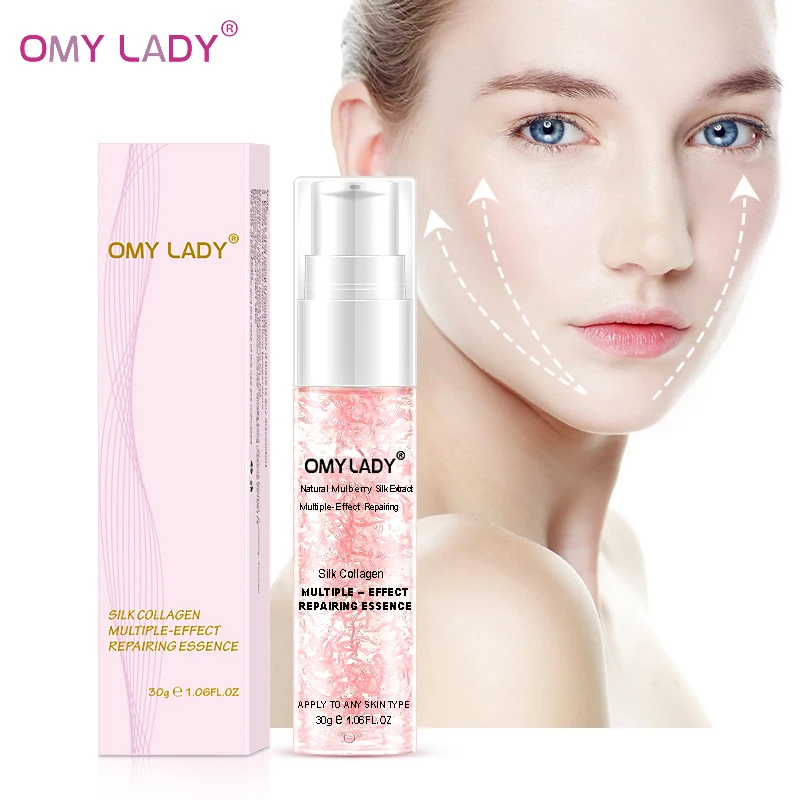 

OMYLADY Silk Collagen Face serum Nourishing Antii-Aging Wrinkles Repair Treatment Acne Shrink Pores Firming Skin Care essence