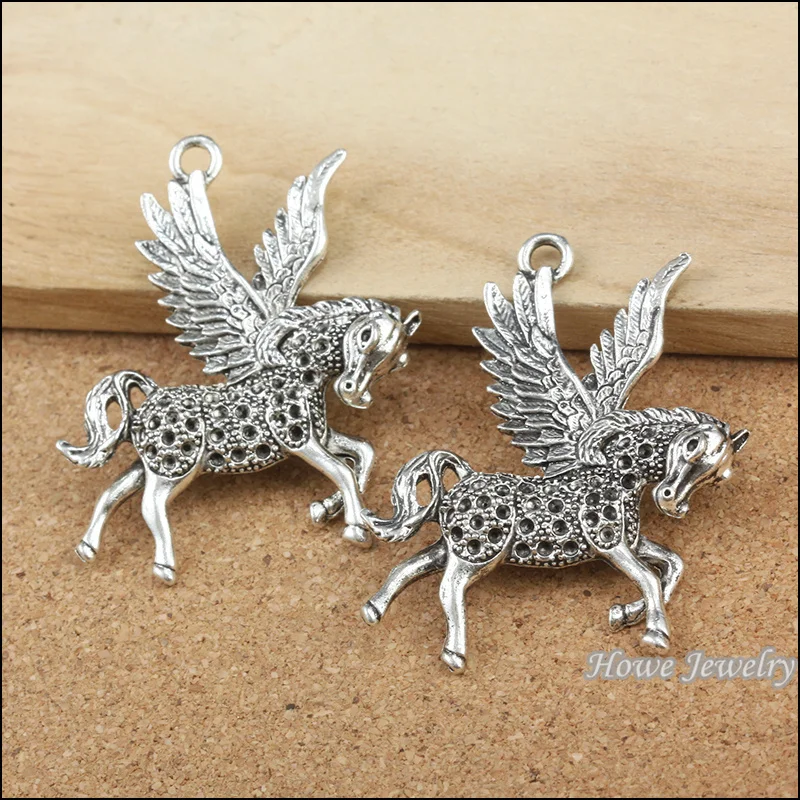 

18pcs Charms vintage horse Pendant Tibetan silver Zinc Alloy Fit Bracelet Necklace DIY Metal Jewelry Findings