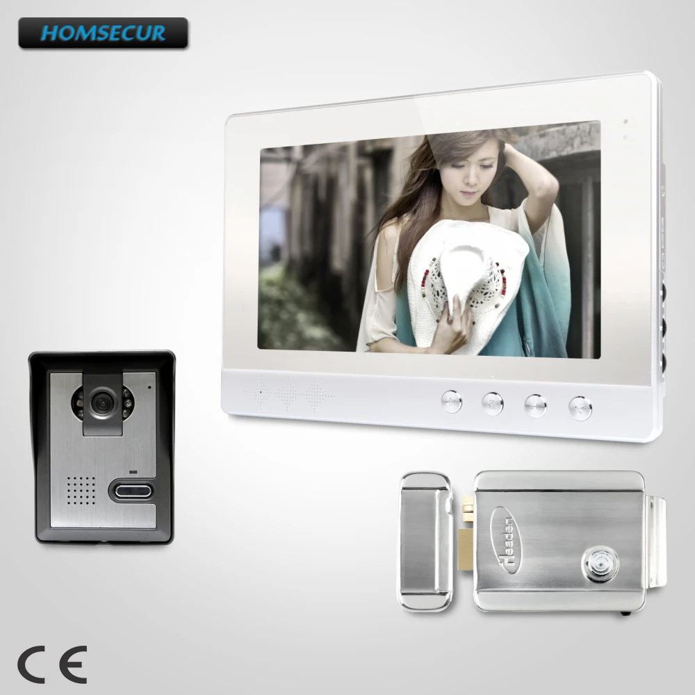 

HOMSECUR 10.1inch Wired Video Door Phone Intercom System with Ultra-large Screen Monitor XC005+XM101-S