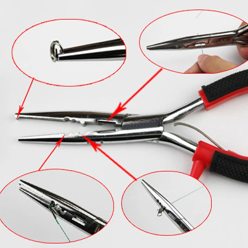 

Fishing Pliers Scissors Line Cutter Remove Hook Tackle Equipment Steel Tool New