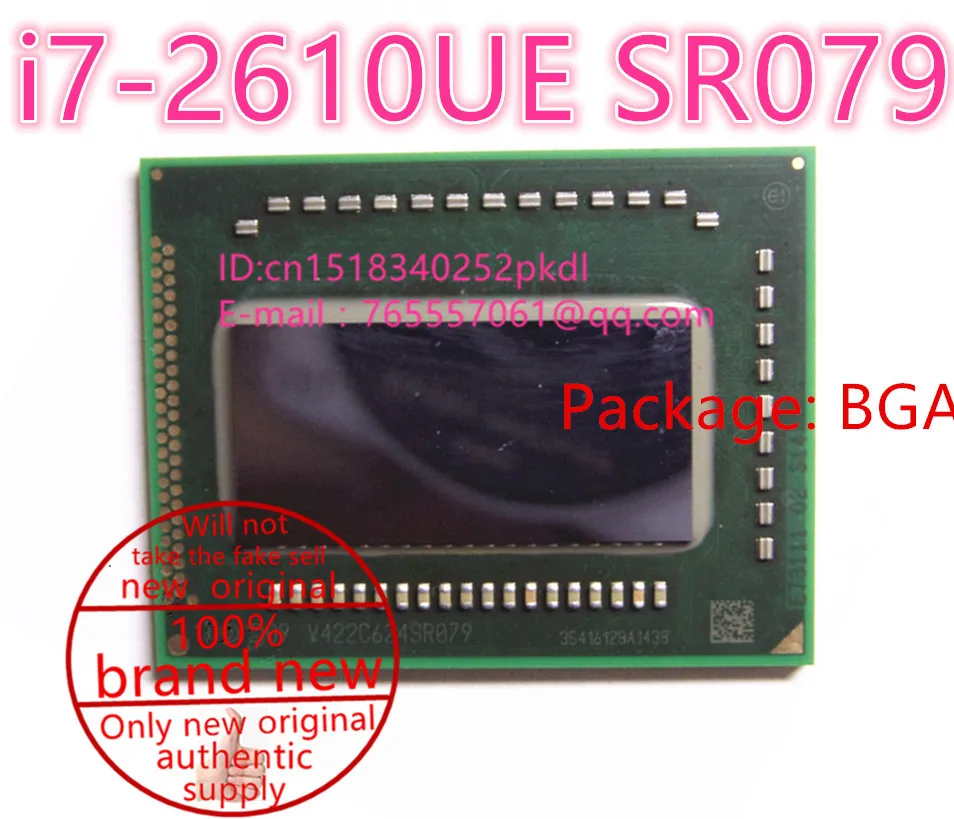 

100% New  CPU i7-2610UE SR079  BGA Chipset