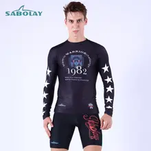Sabolay long sleeve men surfing clothes beach swimming sweater quick-drying clothing wholesale