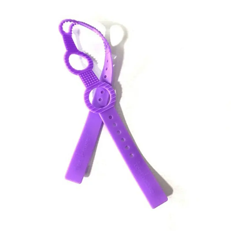 Силиконовая Детская Соска с зажимом, цепочка для прорезывания зубов, соска-пустышка, жевательные игрушки, зажимы для детских бутылочек, цепочки для сосков - Цвет: Purple