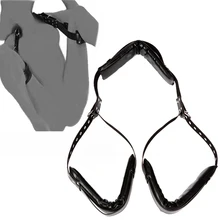 PU Leather Open Leg Ropes BDSM Bondage Restraints Slave Adult Games Soft Sponge Sex Swing For Women Couple Erotic Adult Sex Toys adult games bdsm bondage restraints sex toys for women high elastic zipper open crotch straitjacket sex products