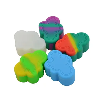 

5pcs 4 in 1 22ML cloud silicone Wax Container dab tool storage oil Jars Concentrate case for slick oil/butane oil/hash/herb