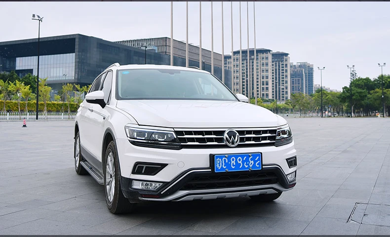 Автомобильный головной светильник для Volkswagen Tiguan светодиодный головной светильник для Tiguan передний светильник с ангельскими глазами