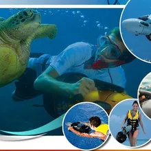 Лидер продаж движения погружные устройства 300 Вт водные виды спорта продукта подводных скутеров плавания и дайвинга водный велосипед